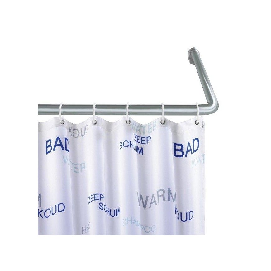 Universal shower curtain rod, Ø 2 cm, chrome, WENKO