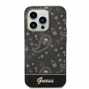 Guess GUHCP14LHGBNHK Apple iPhone 14 Pro 6.1" phone case black hardcase Bandana Paisley Guess GUHCP14LHGBNHK Apple iPhone 14 Pro 6.1" phone case black hardcase Bandana Paisley