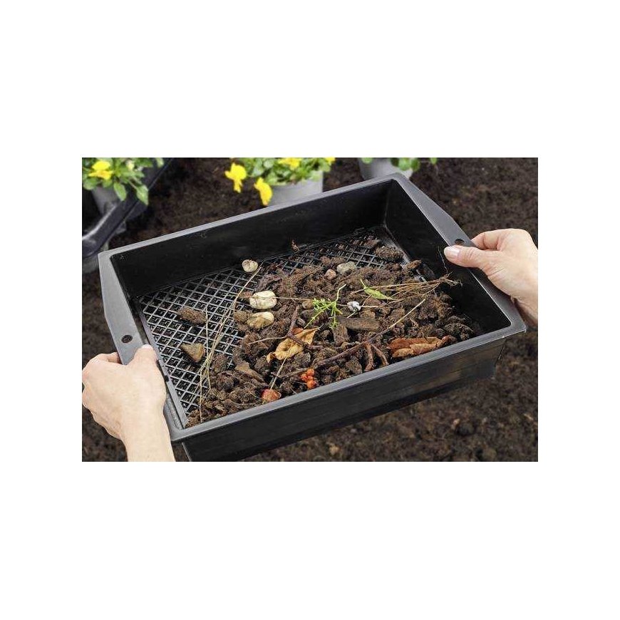 Maximex Garden sieve, adjustable mesh size – 3