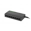 Lanberg DSP1-1008 tīkla pārslēgs Nepārvaldīts Gigabit Ethernet (10/100/1000) Melns, Pelēks
