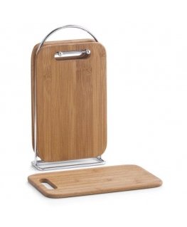 Bamboo Komplekte 4 bambukinės virtuvės lentos + lentyna, ZELLER