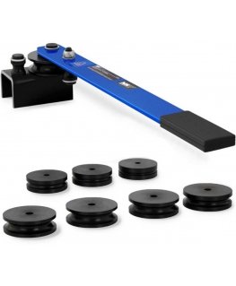MSW Pipe bending machine up to 18 mm, 180 degrees, 8 dies, blue/black