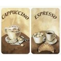 PIECES Glass plate COFFEE for stove - 2 pcs., WENKO