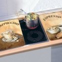 PIECES Glass plate COFFEE for stove - 2 pcs., WENKO