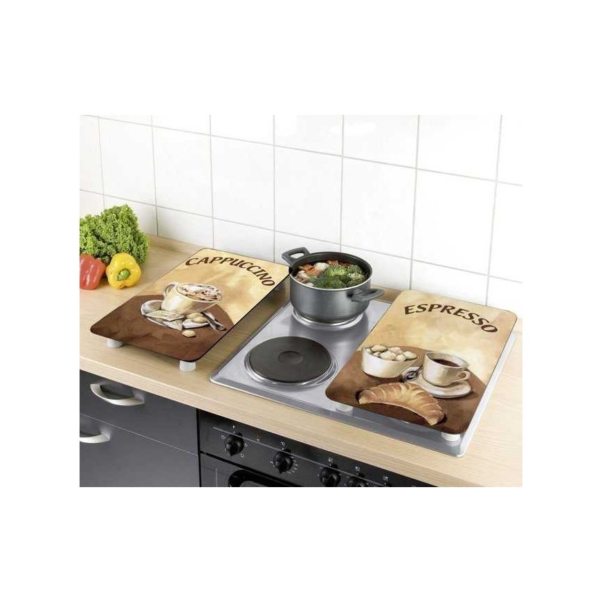 KAPPALET Lasilevy COFFEE liesille - 2 kpl, WENKO – 3