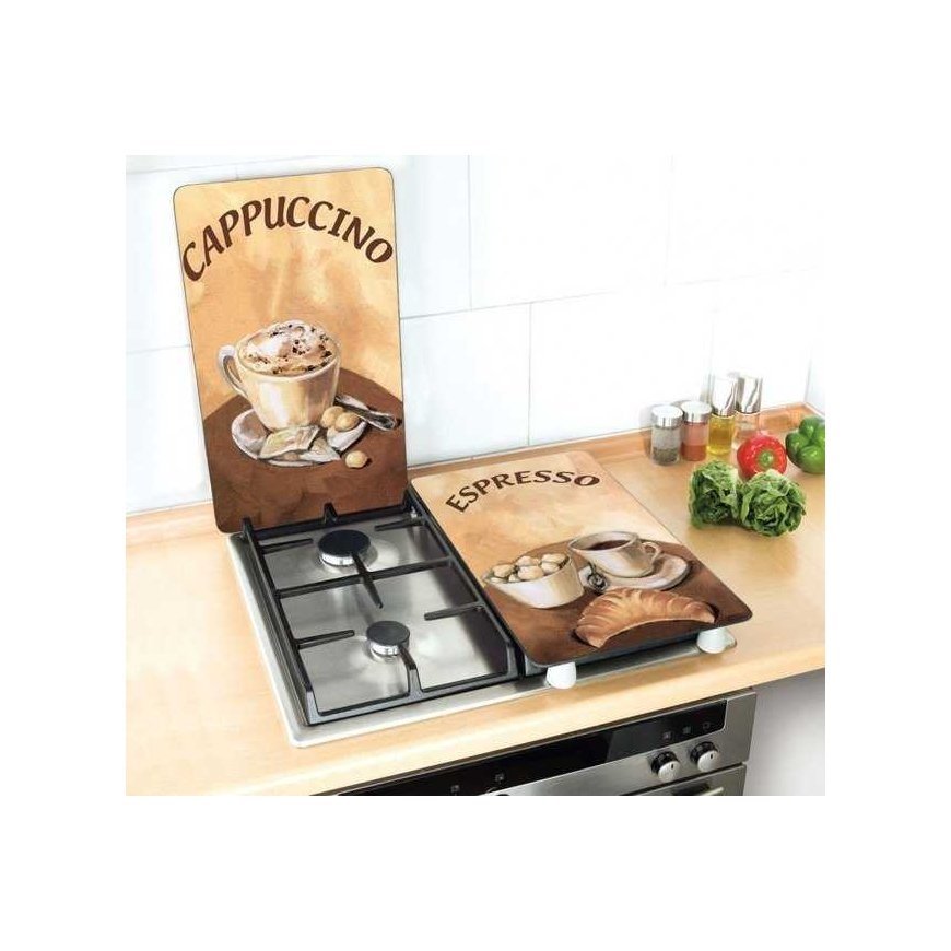 KAPPALET Lasilevy COFFEE liesille - 2 kpl, WENKO – 4