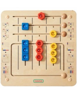 MASTERKIDZ deimantų rūšiavimo dėlionė - Montessori edukacinė sieninė lenta