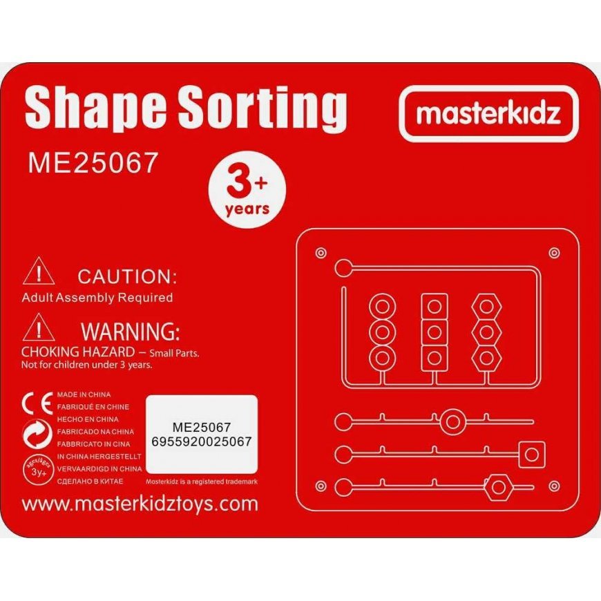 MASTERKIDZ Diamond Sorting Puzzle - Montessori Educational Wall Board – 3