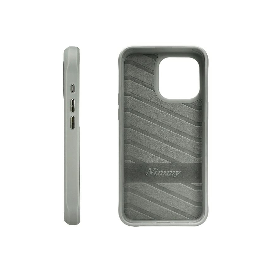 Nimmy Apple iPhone 15 Pro 6.1" phone case gray Glasses Cool Cat – 3