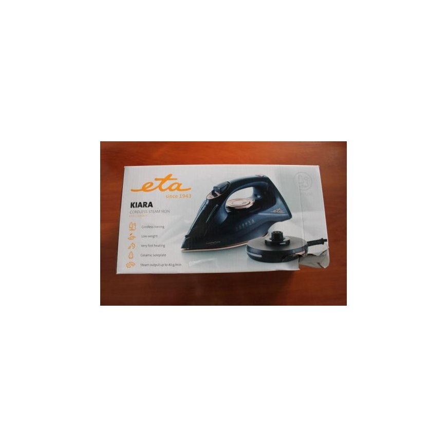 SALE OUT. 127690000 Kiara Iron, Ceramic, 2200 W, Water tank 220 ml, Black Iron Kiara 127690000 Cordless Steam Iron, 2200 W, Wate