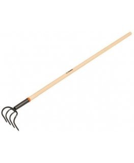 Cultivator with 4 steel tines, wooden handle, 137cm Truper®