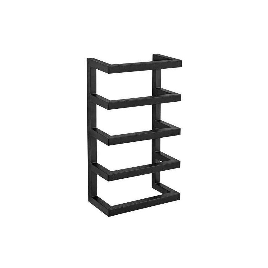 Lacquered steel towel rack, matt black, FONDIRO, WENKO