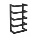 Lacquered steel towel rack, matt black, FONDIRO, WENKO