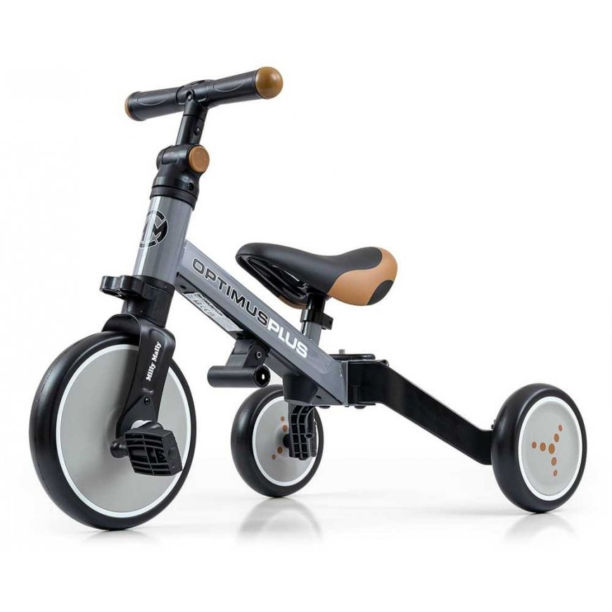 Milly Mally 4 in 1 OPTIMUS Plus leluauto harmaa – 3
