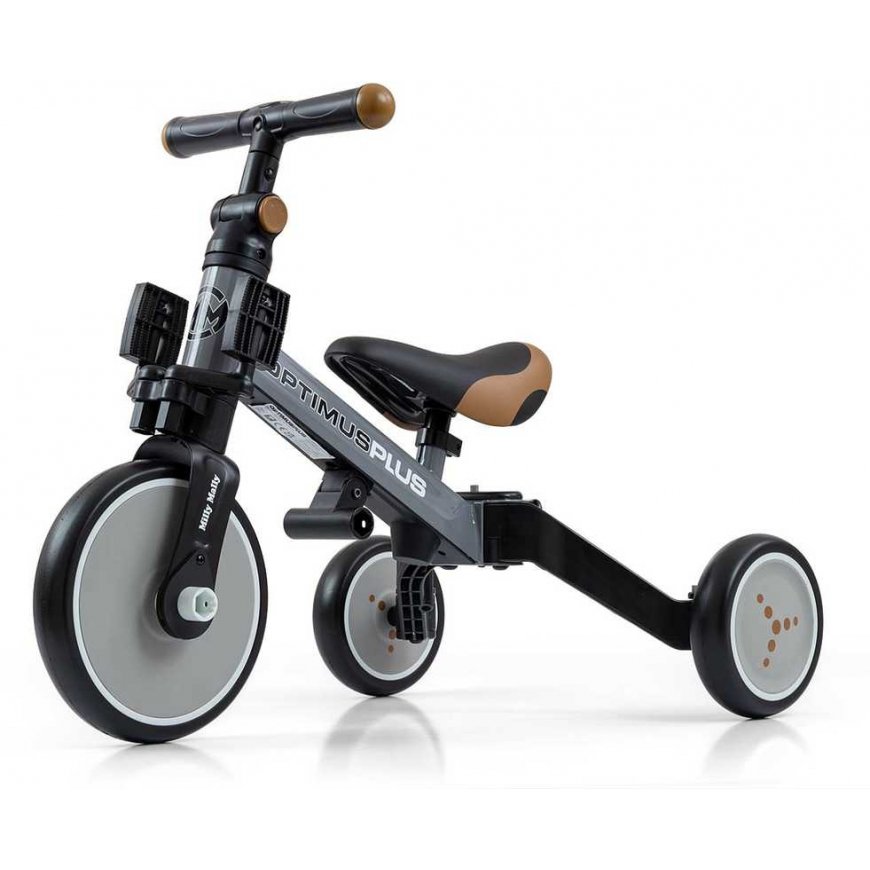 Milly Mally 4 in 1 OPTIMUS Plus leluauto harmaa – 4
