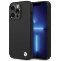 BMW BMHCP15XSILBK Apple iPhone 15 Pro Max 6.7" dėklas telefonui juodos spalvos silikoninis Metal Logo BMW BMHCP15XSILBK Apple iPhone 15 Pro Max 6.7" dėklas telefonui juodos spalvos silikoninis Metal Logo