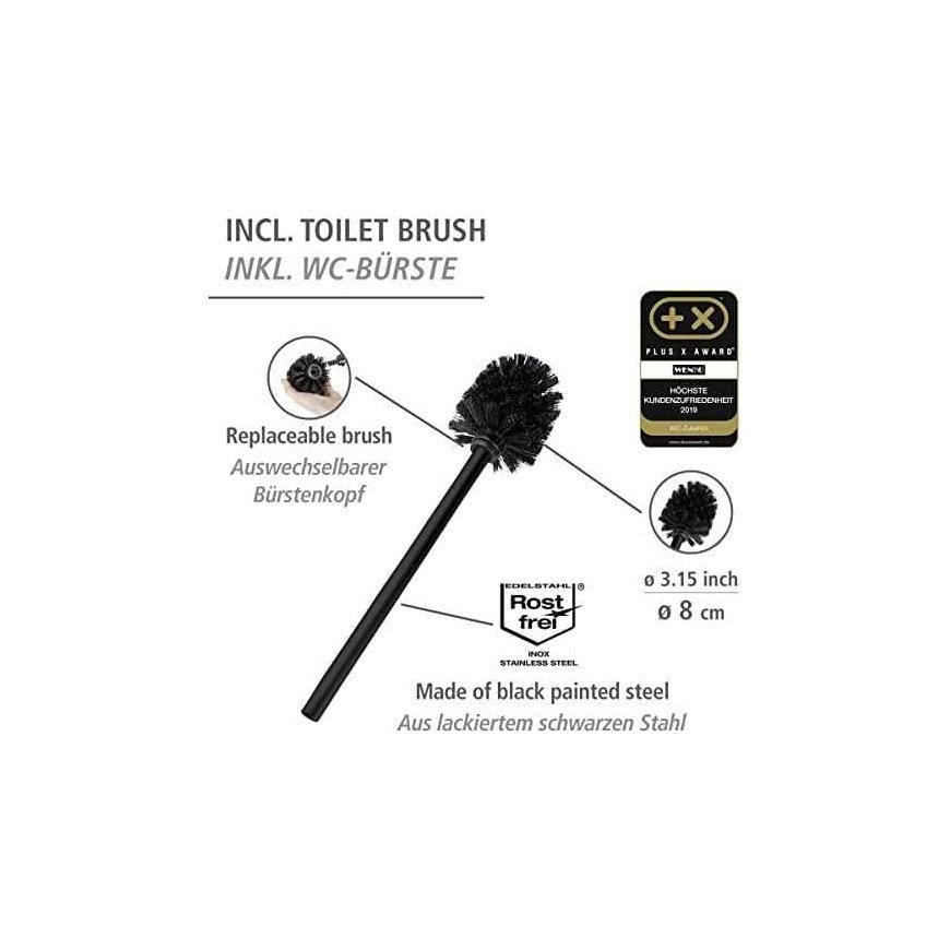 Toilet paper and toilet brush holder RIVALTA, 3in1, closed container, WENKO – 2