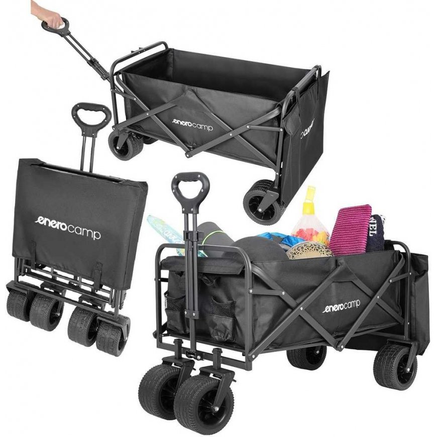 Enero Camp Stroller TURYSTYCZNO PLAŻOWY DELUXE foldable 90x57x73-96CM Z UCHWYTEM BLACK – 2