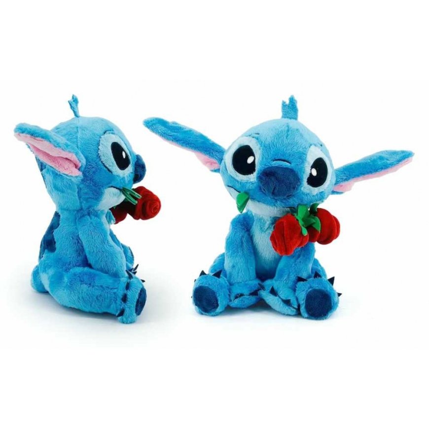 Simba Disney Lilo&Stitch Stitch pliušinis žaislas su rože 25cm Valentino dienai – 2