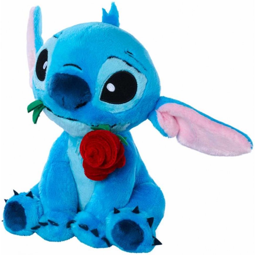Simba Disney Lilo&Stitch Stitch pliušinis žaislas su rože 25cm Valentino dienai – 5
