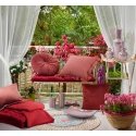 Eurofirany VELVET / 58 Minkšto aksomo pagalvės užvalkalas su įspaustu ginkmedžio lapų raštu, 45X45 cm, spalva: plytų Eurofirany VELVET / 58 Minkšto aksomo pagalvės užvalkalas su įspaustu ginkmedžio lapų raštu, 45X45 cm, spalva: plytų