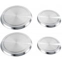 Silver burner caps, 4 pcs., WENKO Silver burner caps, 4 pcs., WENKO