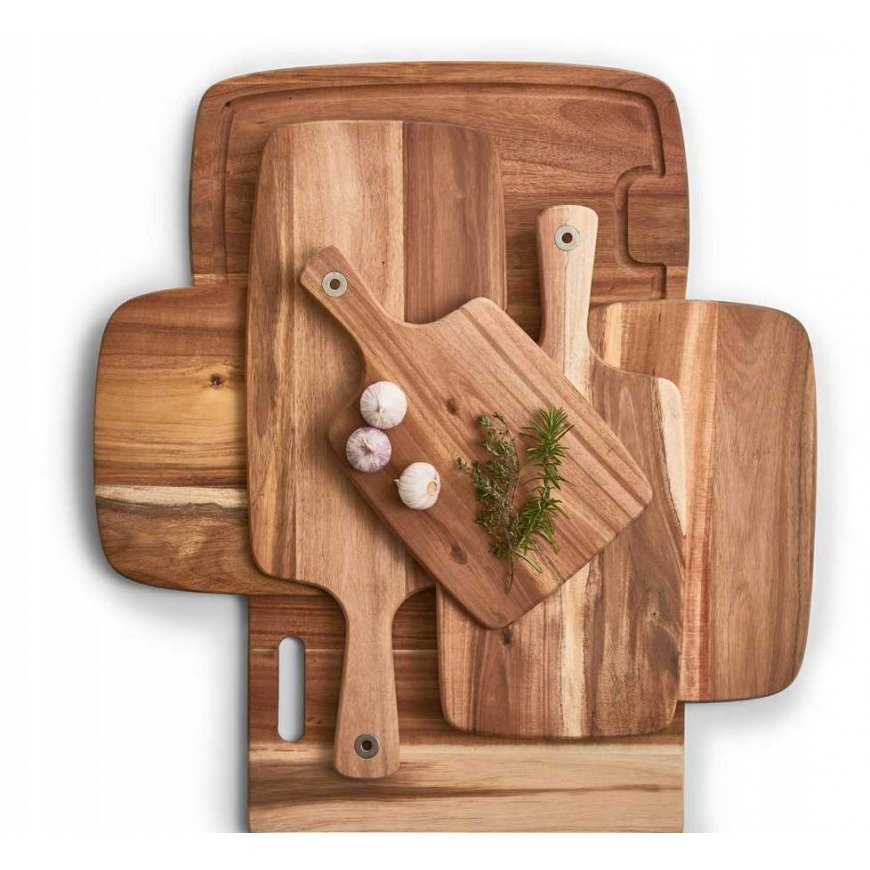 Cutting board - acacia wood 42x20 cm, ZELLER – 3