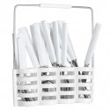 Dekoracja Domu Steel Cutlery set for 6 people with stand, stainless steel, white Dekoracja Domu Steel Cutlery set for 6 people with stand, stainless steel, white