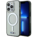 Case BMW Silver Ring MagSafe kotelo iPhone 15 Pro Maxille - läpinäkyvä Case BMW Silver Ring MagSafe kotelo iPhone 15 Pro Maxille - läpinäkyvä