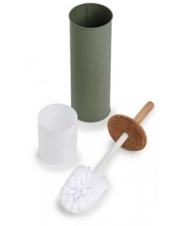 Zeller Toilet brush made of metal and bamboo, Ø 10 cm