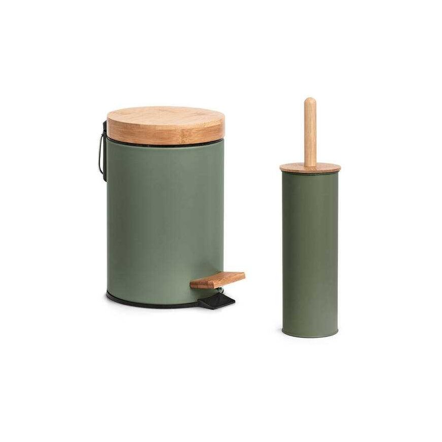 Zeller WC-harja metallia ja bambua, Ø 10 cm – 2