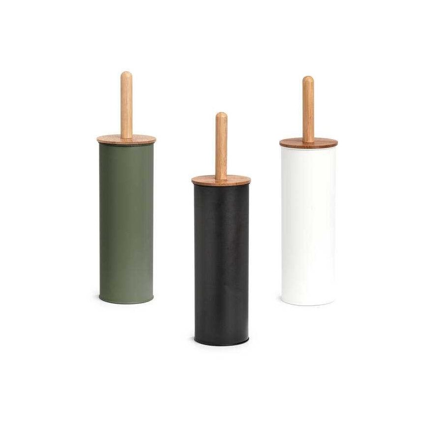 Zeller Toilet brush made of metal and bamboo, Ø 10 cm – 3