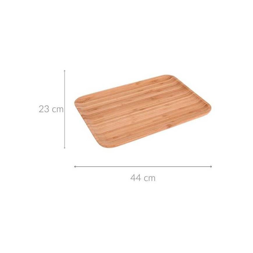 Excellent Houseware Bamboo Fruit tarjoilualusta, 33x23 cm, bambu – 2