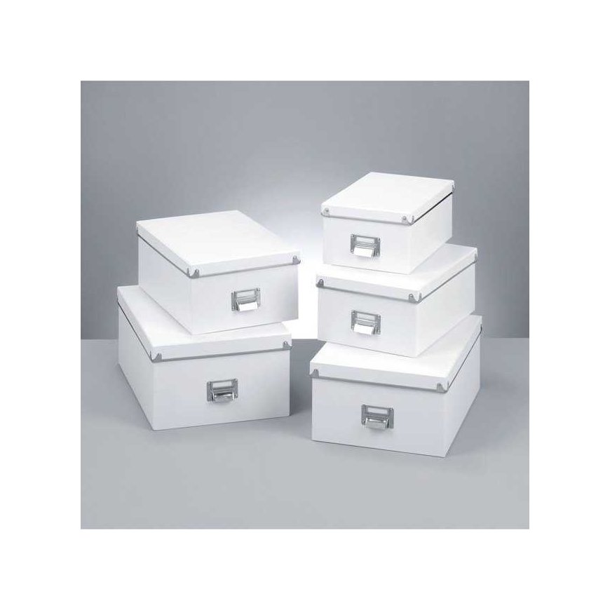 Storage boxes, 5 pcs., White, ZELLER – 2