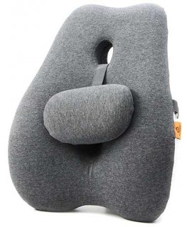 Powerton Lumbar support, gray, with memory foam