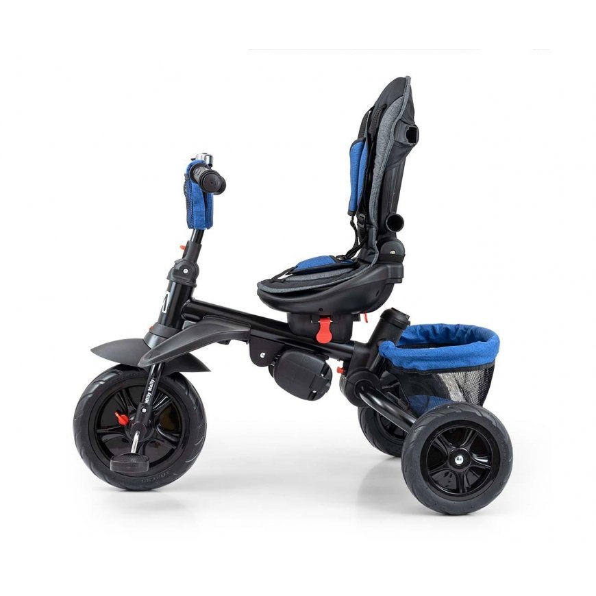 Milly Mally tricycle Bike - 5071 / 8420 - STANLEY - rubber wheels - Blue / Black – 4