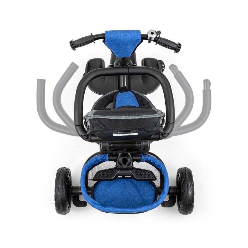 Milly Mally tricycle Bike - 5071 / 8420 - STANLEY - rubber wheels - Blue / Black – 5