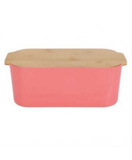 Bambu leipälaatikko bambukannella, 33 x 18,5 x 12 cm
