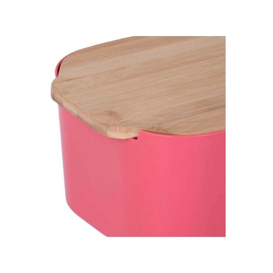 Bamboo Duonos dėžutė su bambukiniu dangteliu, 33 x 18,5 x 12 cm – 4