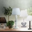Lamp Table lamp PATINE BLANC with shade, 55 cm Lamp Table lamp PATINE BLANC with shade, 55 cm