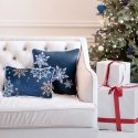 Eurofirany Christmas duvet cover decorated with snowflakes PSWA-153 Eurofirany Christmas duvet cover decorated with snowflakes PSWA-153