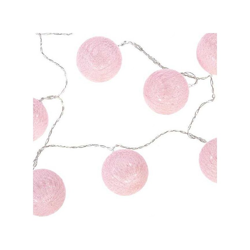 Pink Light garland, LED valoluotit, 10 kpl, vaaleanpunainen – 3