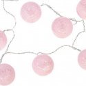 Pink Šviesos girlianda, Šviečiančios LED kulkos, 10 vnt., Šviesiai rožinė Pink Šviesos girlianda, Šviečiančios LED kulkos, 10 vnt., Šviesiai rožinė