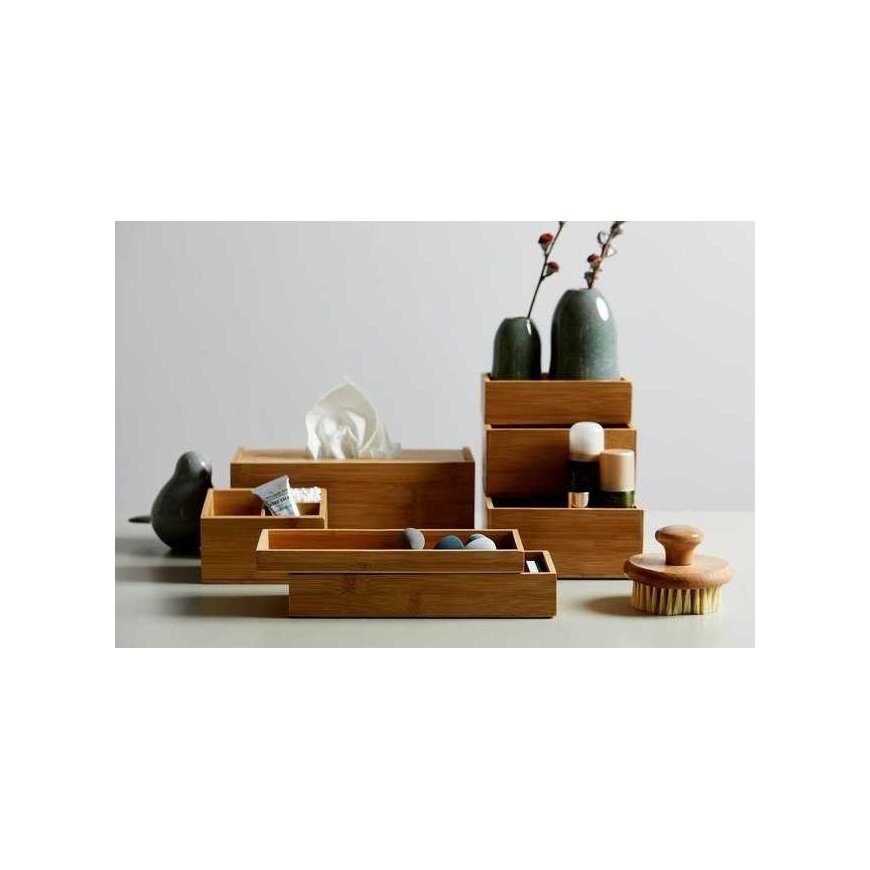 TERRA bathroom organizer, size S, bamboo, WENKO – 3