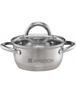 Steel pot with lid Solar 16 cm 1.9 l AMBITION