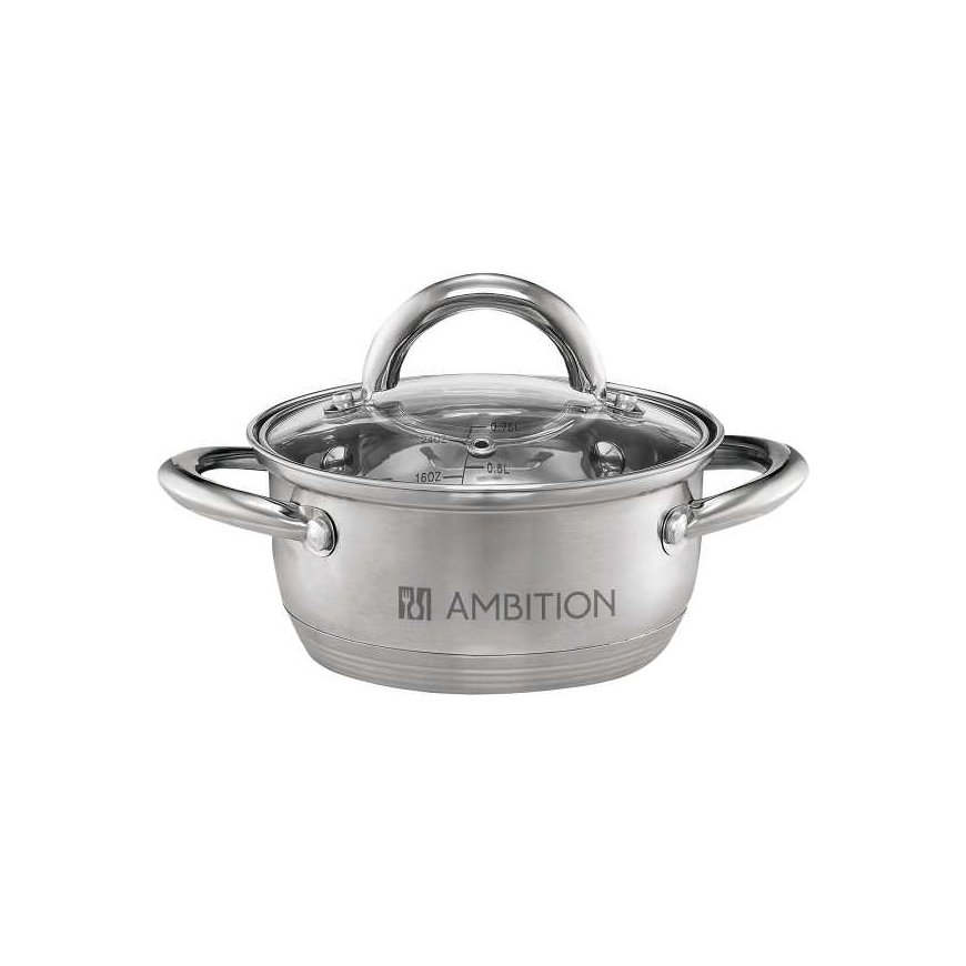 Puodas plieno su dangteliu Solar 16 cm 1,9 l AMBITION