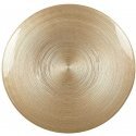 KOOPMAN Gold glass plate on a leg 28 cm