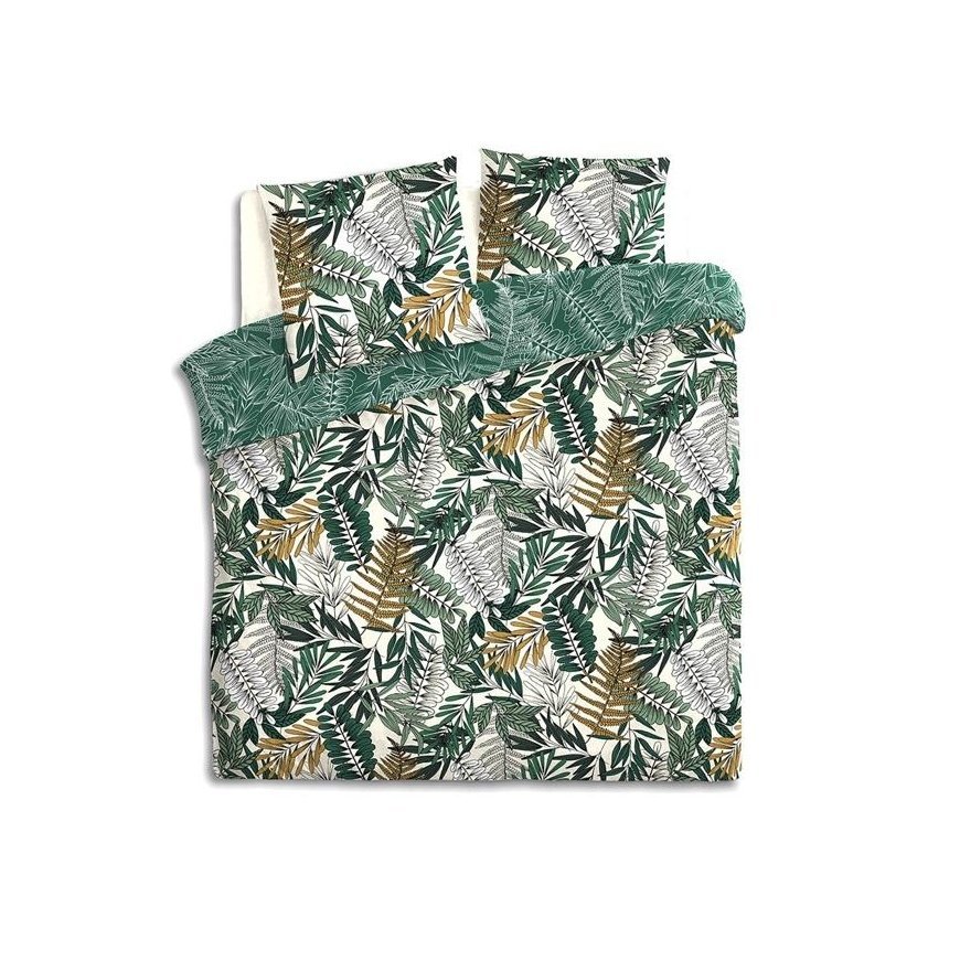 Cotton TROPIK cotton bedding set, leaf motif, 240 x 220 cm