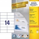 Avery 3653 kleebisetikett Nelinurk Püsifilter Valge 1400 tk Avery 3653 kleebisetikett Nelinurk Püsifilter Valge 1400 tk