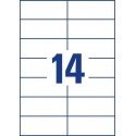 Avery 3653 self-adhesive label Rectangle Permanent White 1400 pc(s) Avery 3653 self-adhesive label Rectangle Permanent White 1400 pc(s)